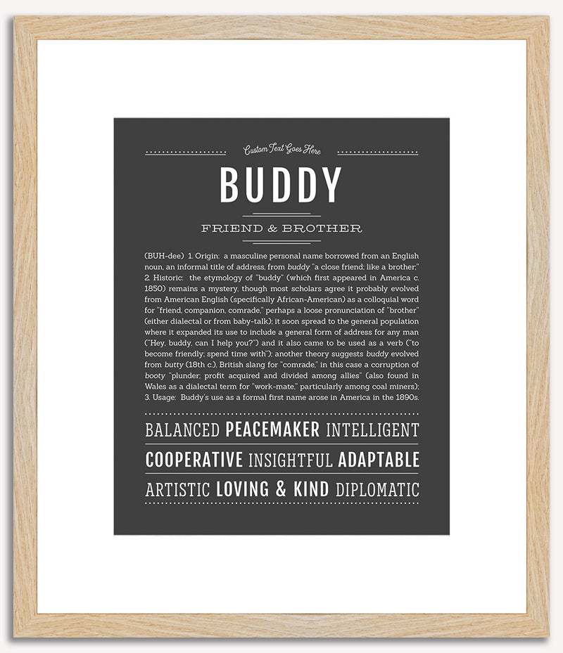 Buddy | Name Art Print