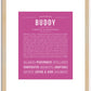 Buddy | Name Art Print