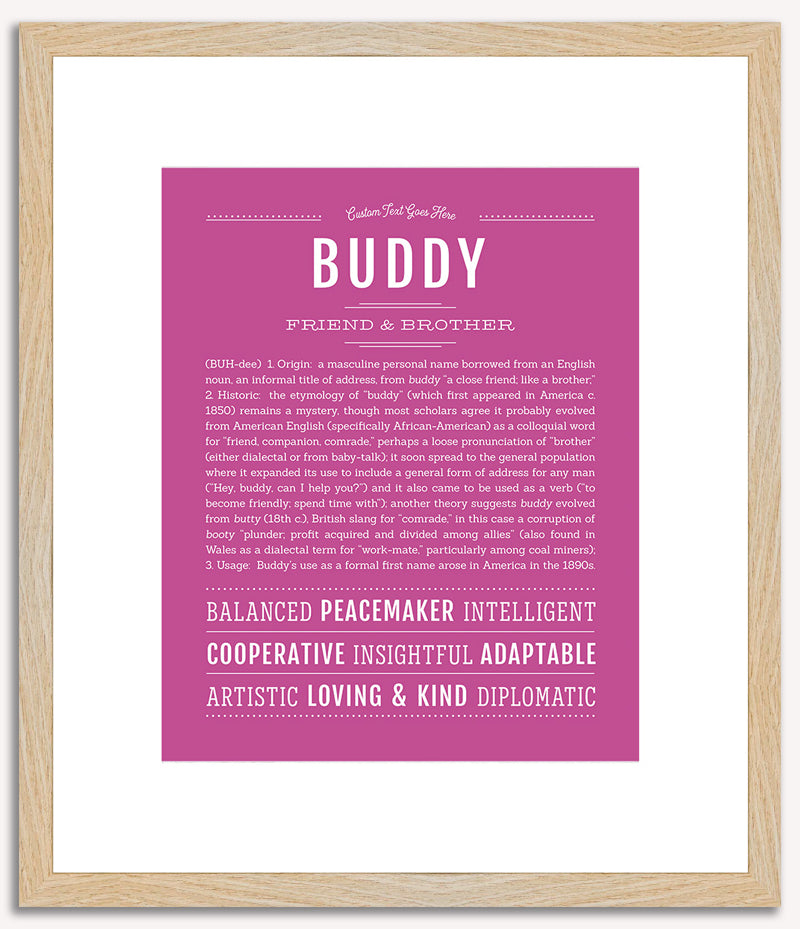 Buddy | Name Art Print