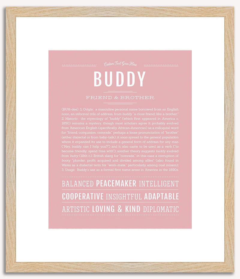 Buddy | Name Art Print