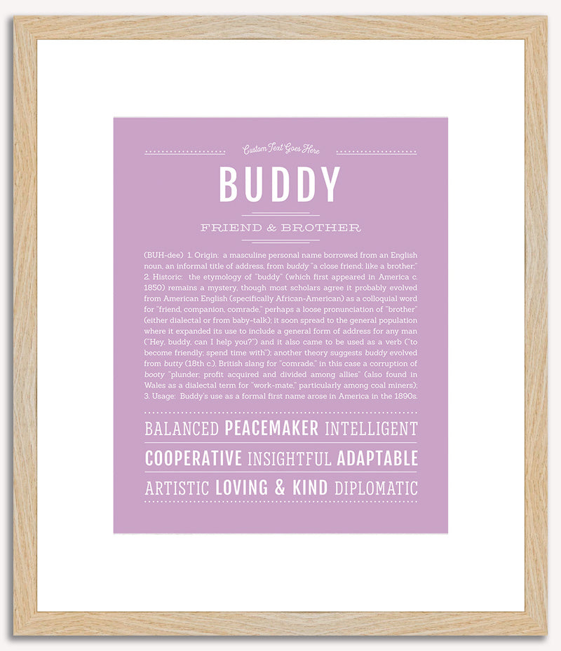 Buddy | Name Art Print