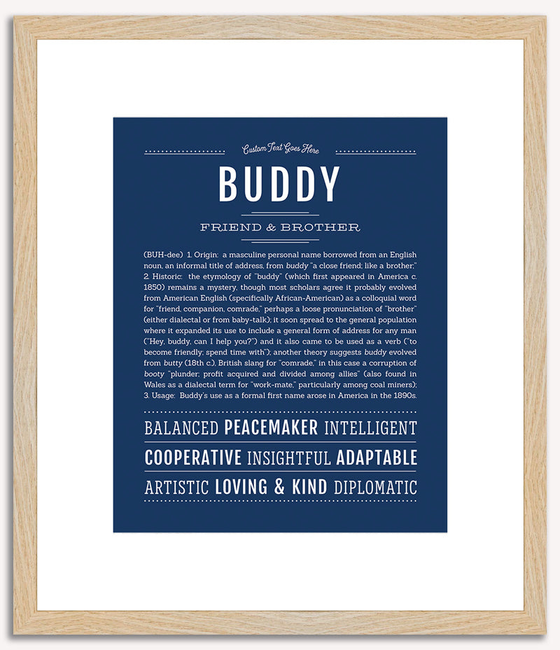 Buddy | Name Art Print