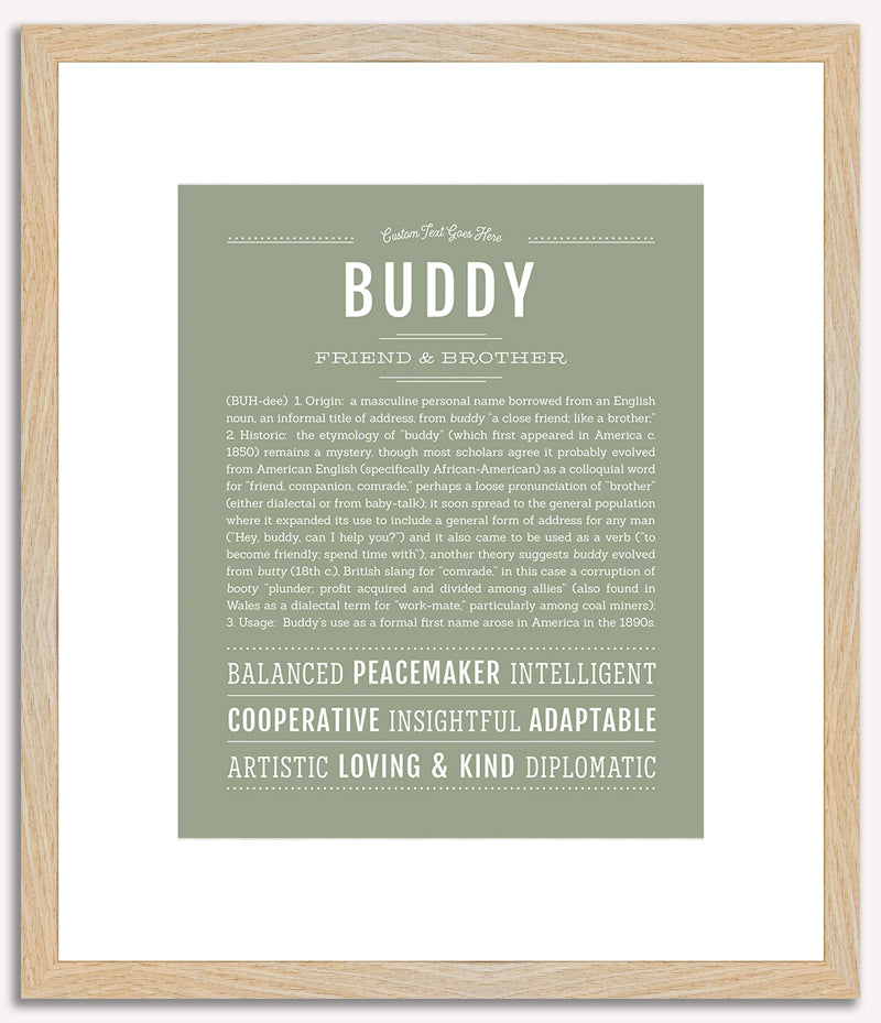 Buddy | Name Art Print