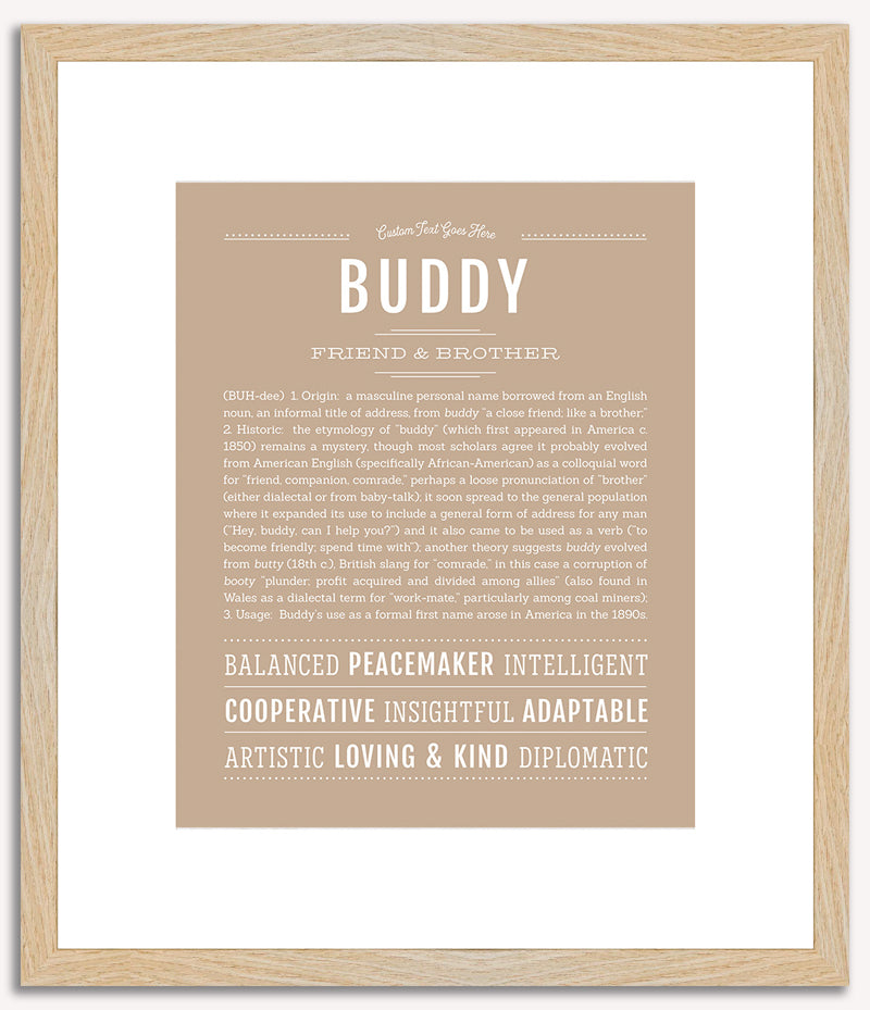 Buddy | Name Art Print