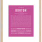 Burton | Name Art Print