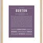 Burton | Name Art Print