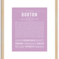 Burton | Name Art Print