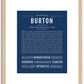 Burton | Name Art Print