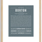 Burton | Name Art Print