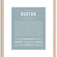 Burton | Name Art Print