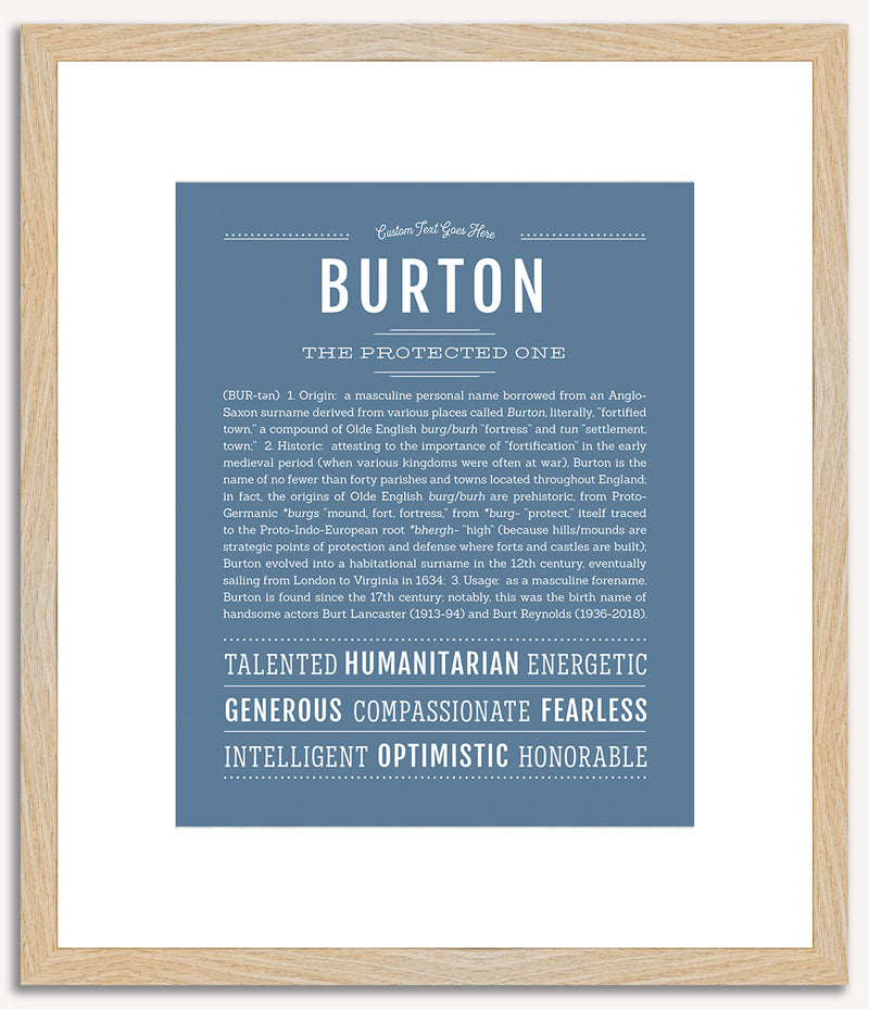 Burton | Name Art Print