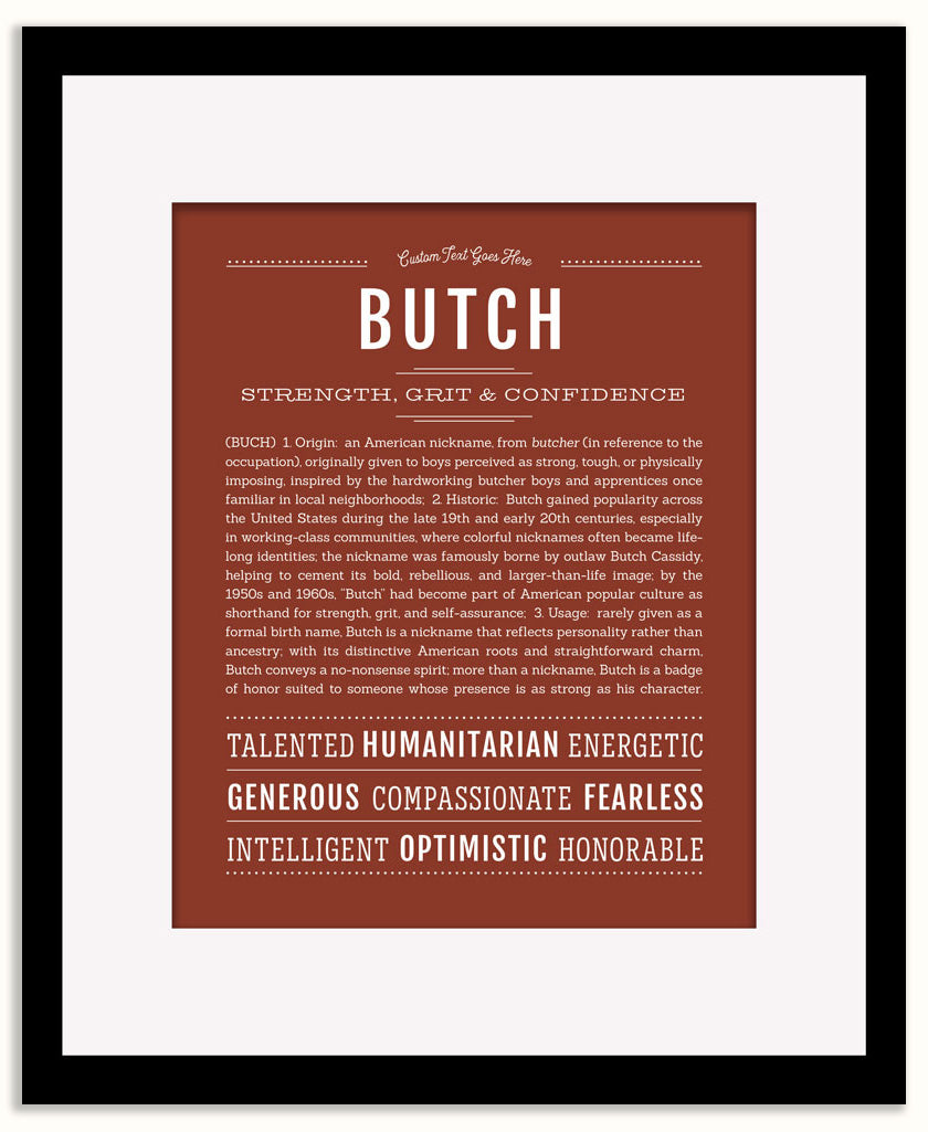 Butch | Name Art Print