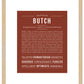 Butch | Name Art Print