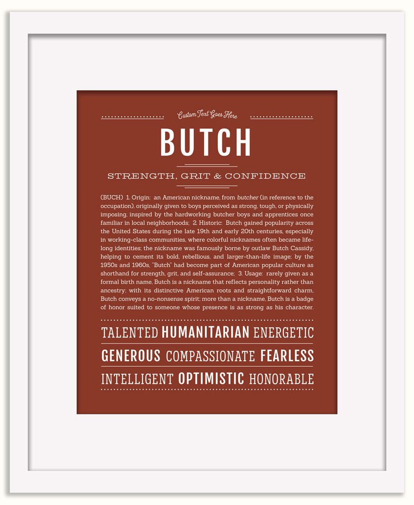 Butch | Name Art Print