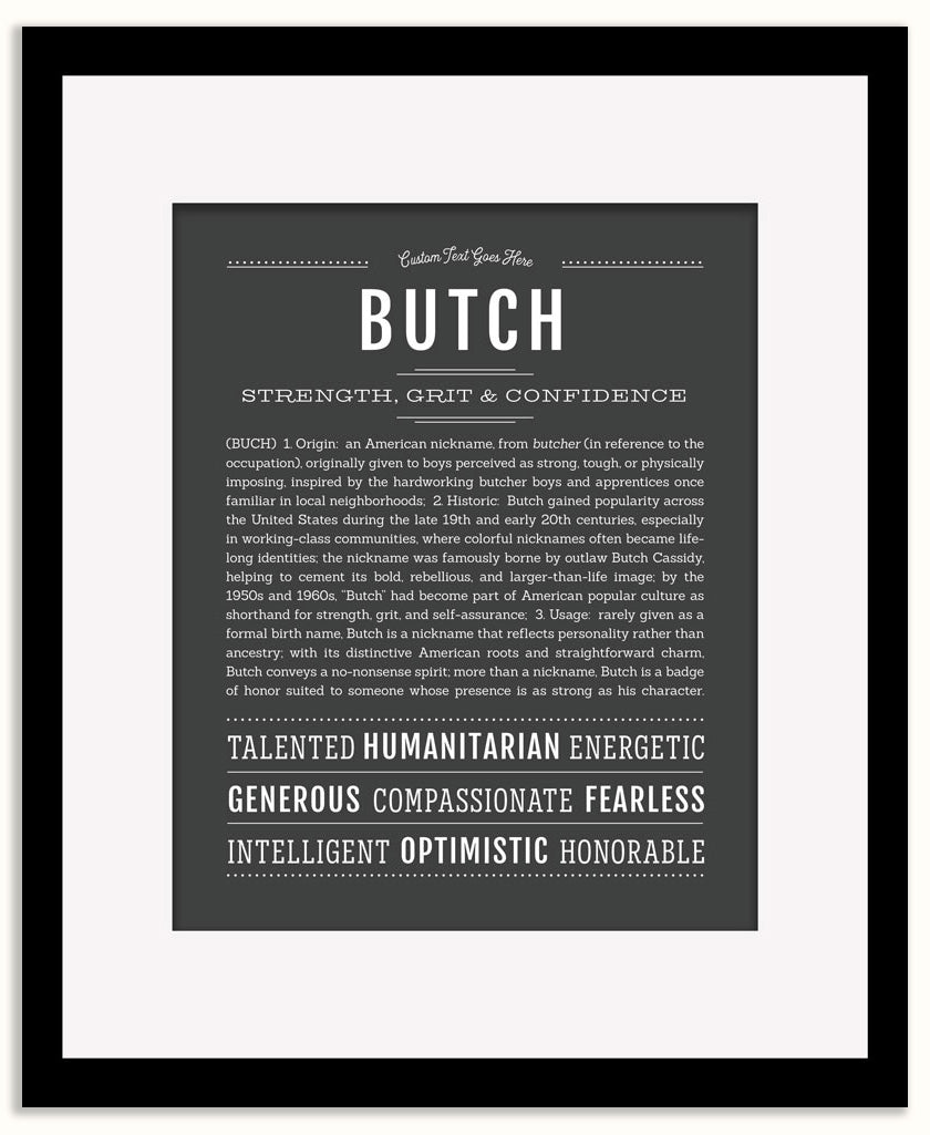 Butch | Name Art Print