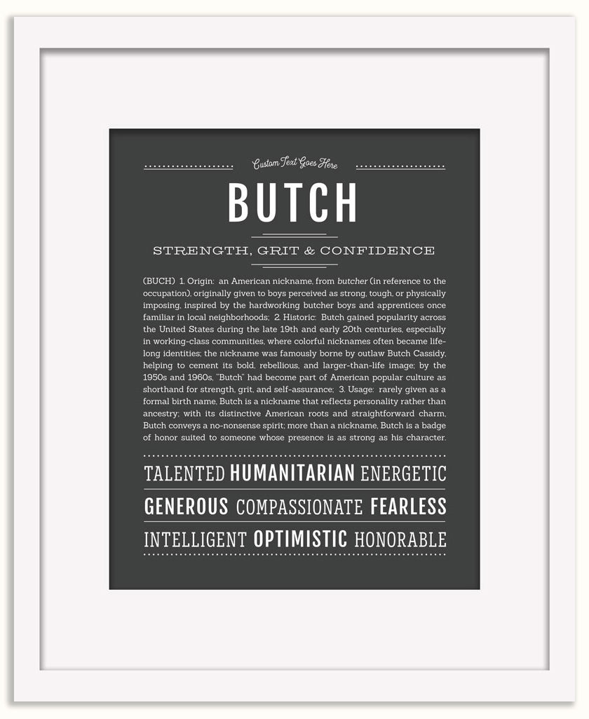 Butch | Name Art Print