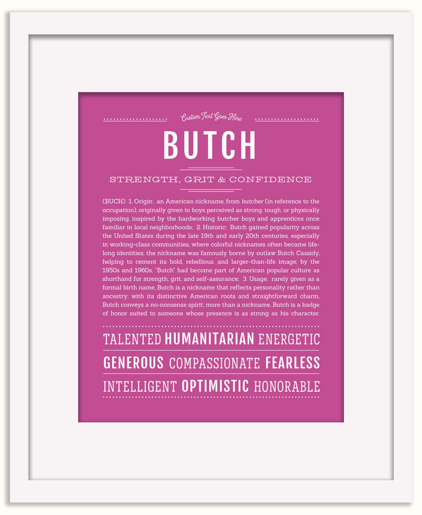 Butch | Name Art Print
