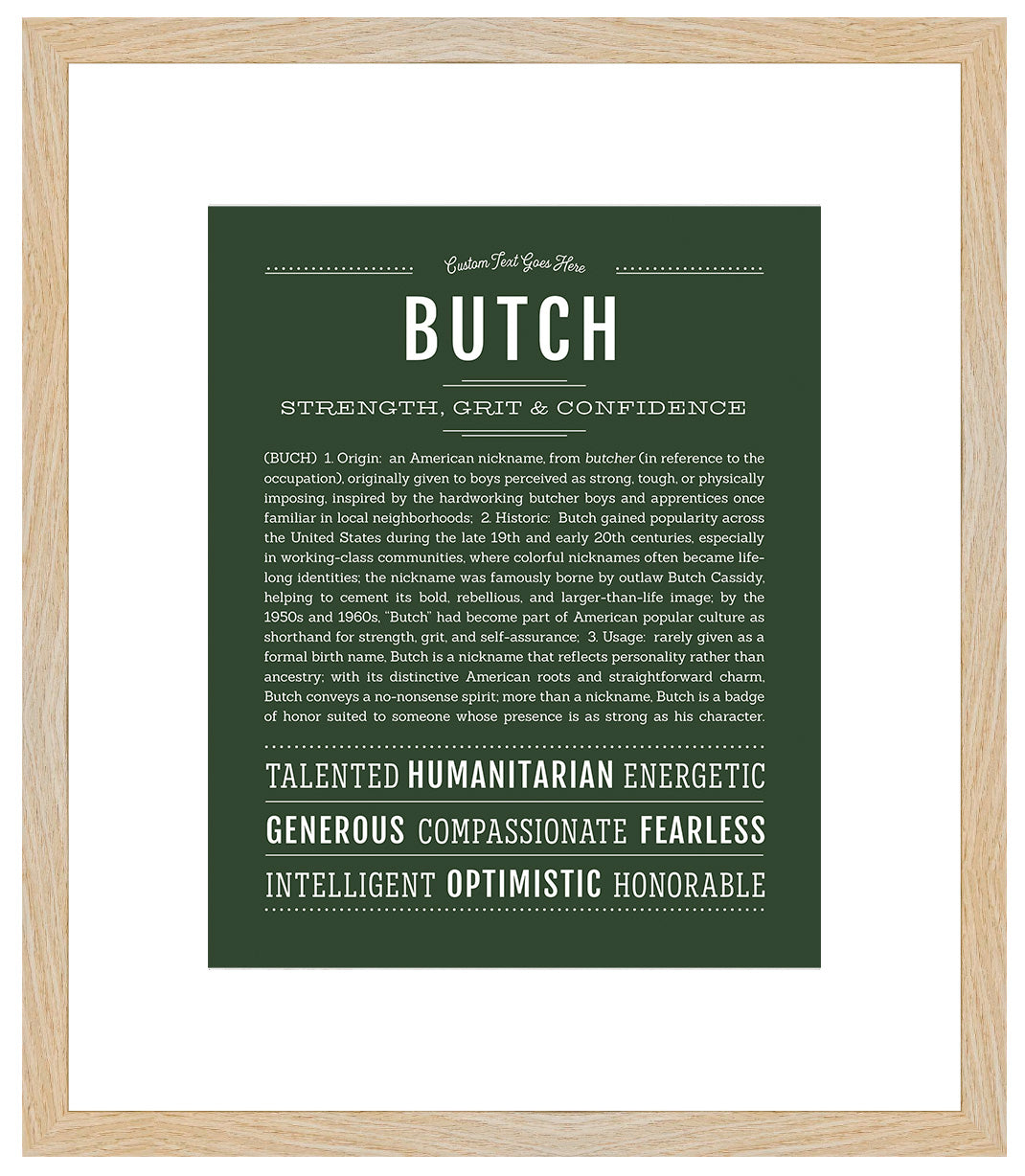 Butch | Name Art Print