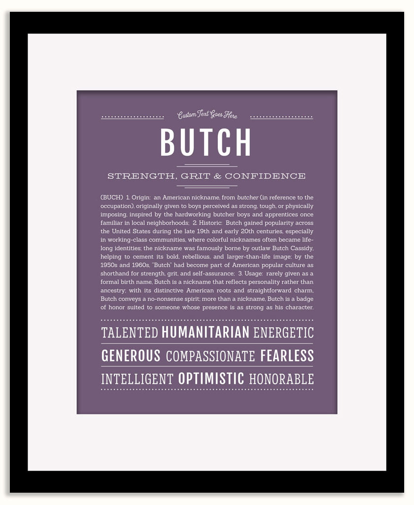 Butch | Name Art Print