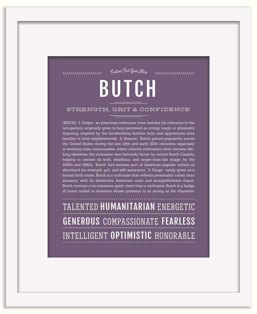 Butch | Name Art Print