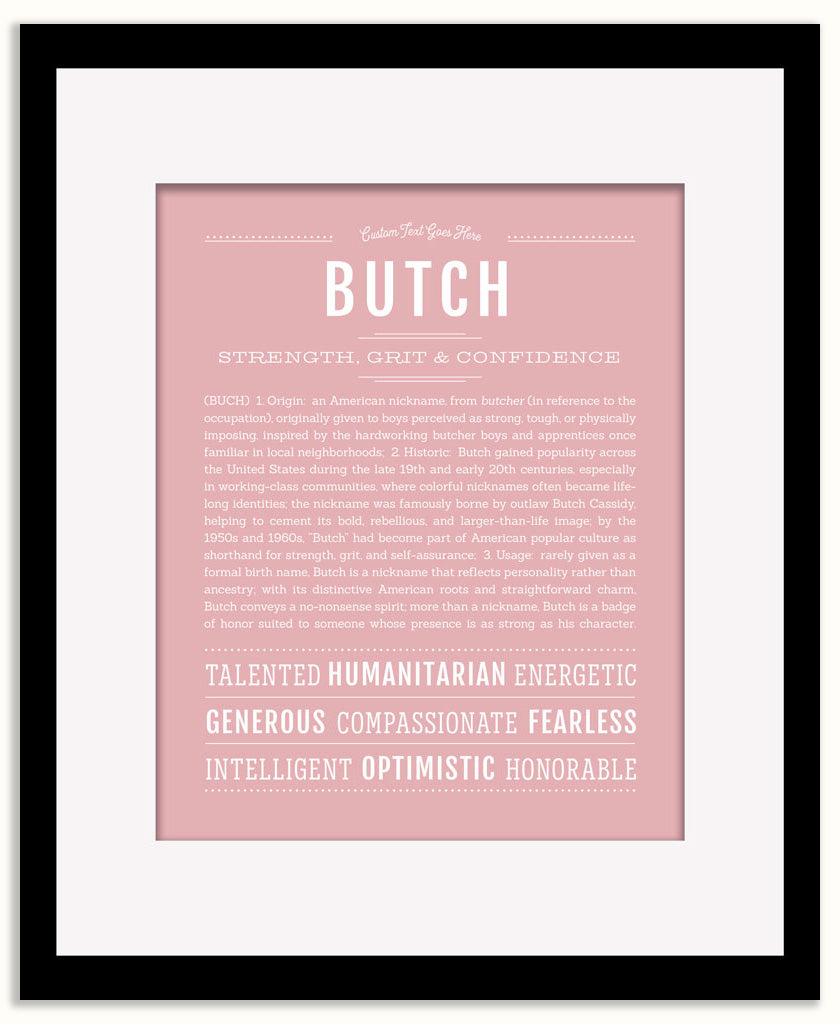 Butch | Name Art Print