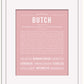 Butch | Name Art Print
