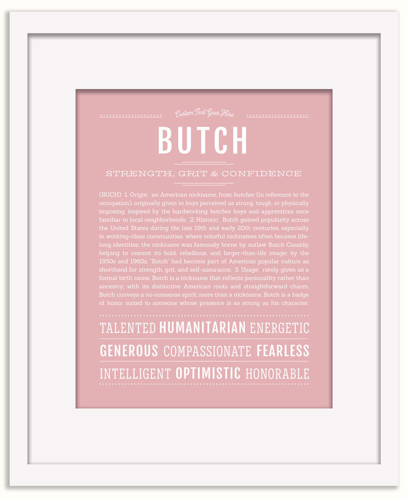 Butch | Name Art Print