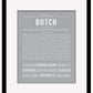 Butch | Name Art Print