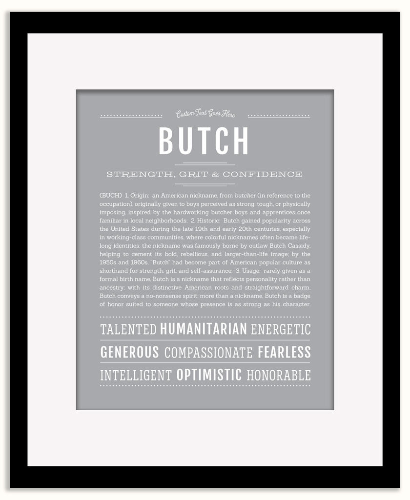Butch | Name Art Print