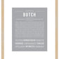 Butch | Name Art Print