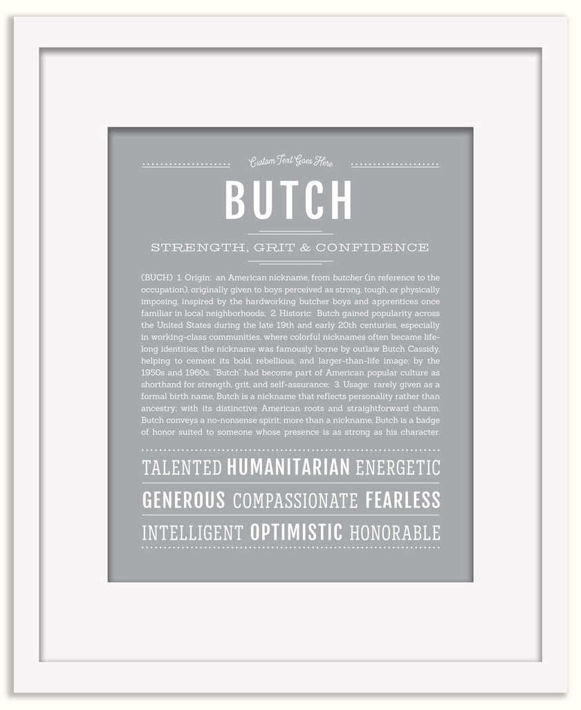 Butch | Name Art Print