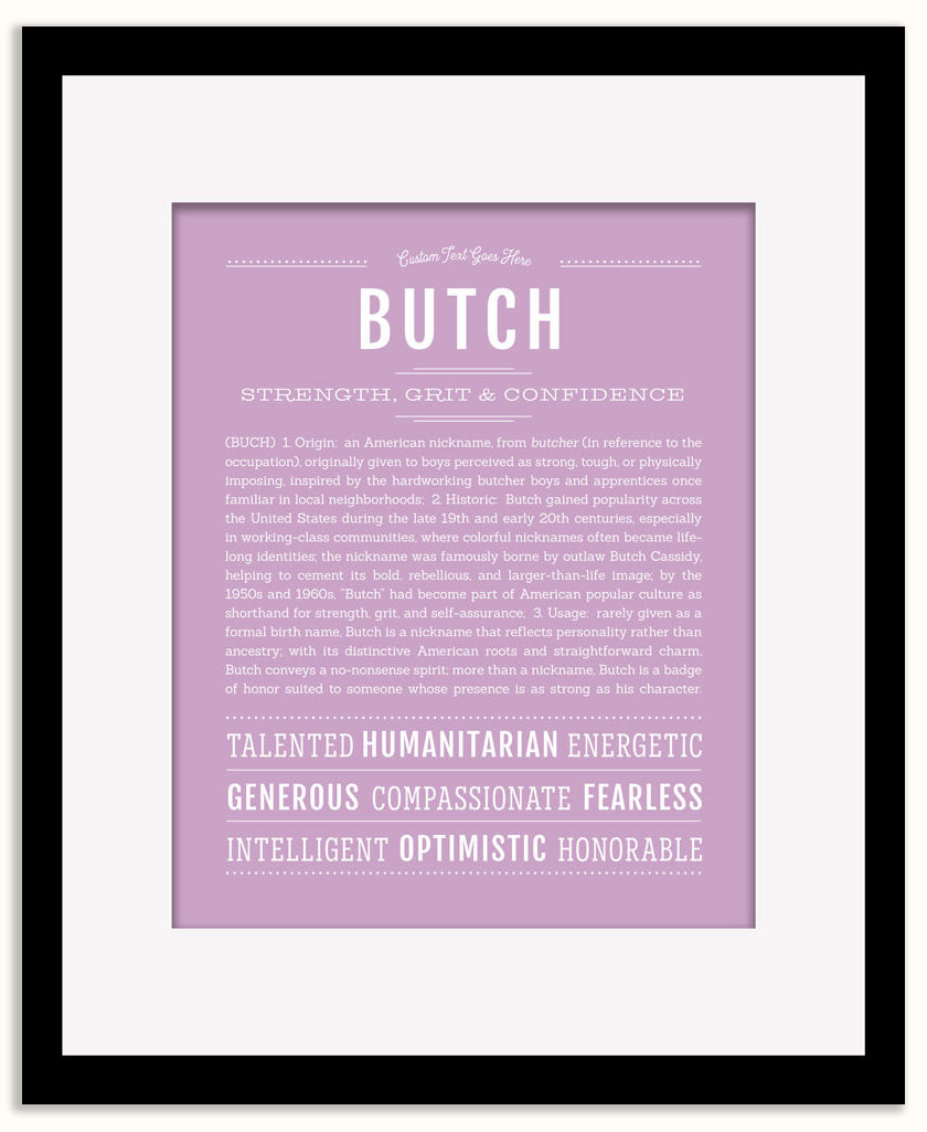 Butch | Name Art Print