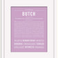 Butch | Name Art Print