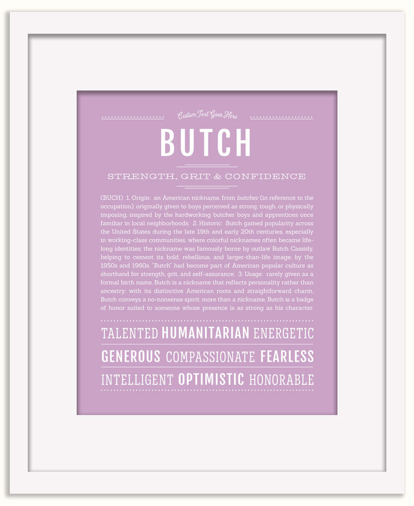 Butch | Name Art Print