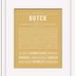 Butch | Name Art Print