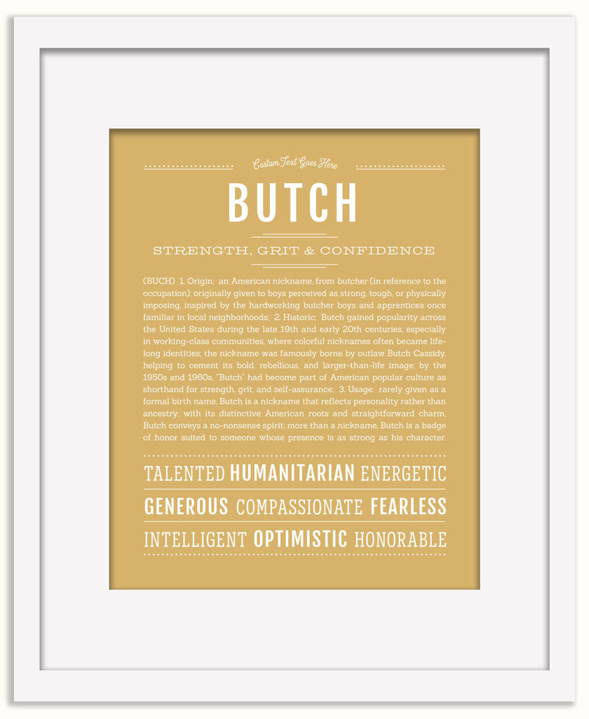 Butch | Name Art Print