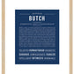 Butch | Name Art Print