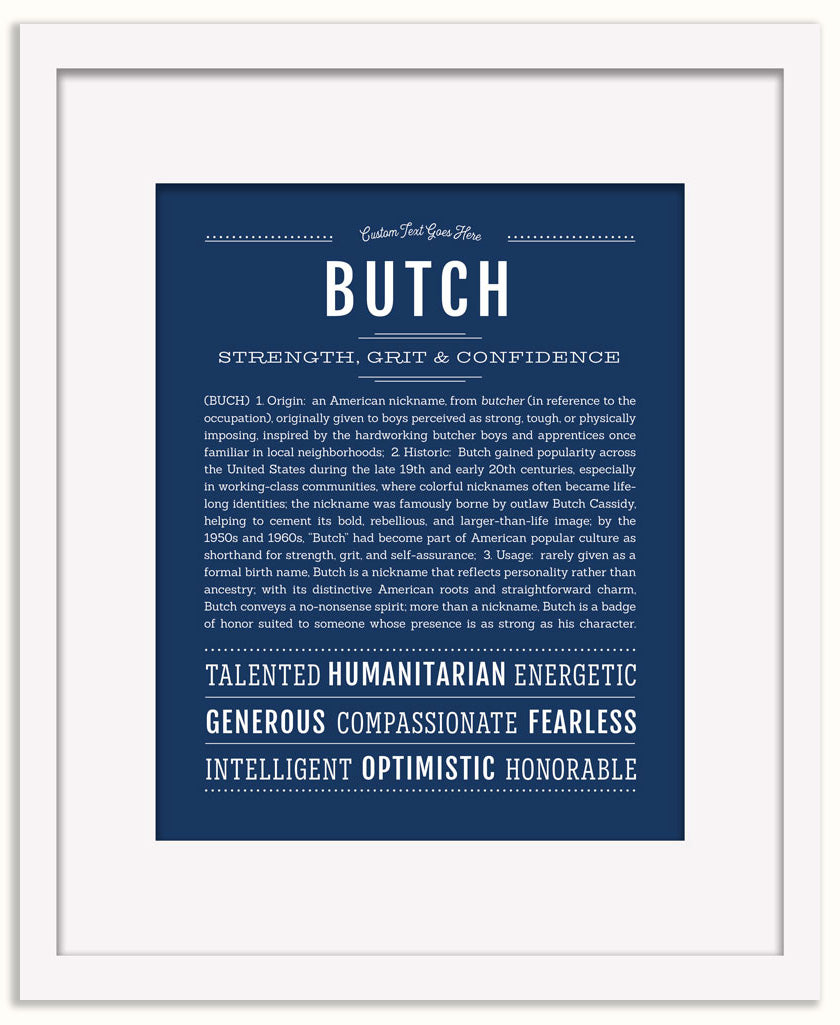 Butch | Name Art Print