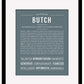 Butch | Name Art Print