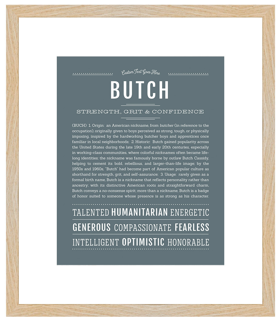 Butch | Name Art Print