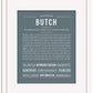 Butch | Name Art Print