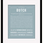 Butch | Name Art Print