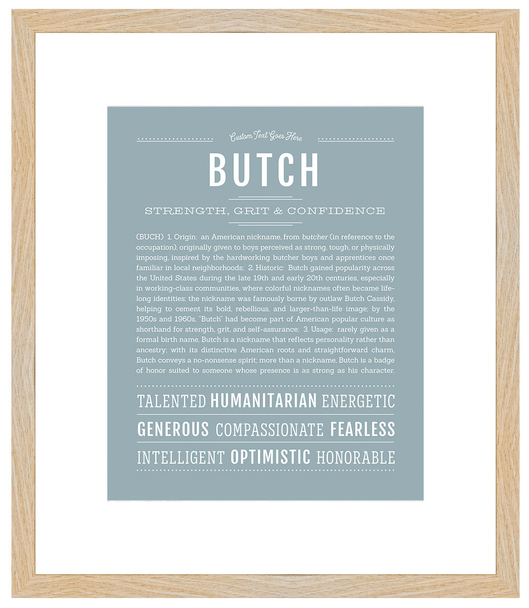 Butch | Name Art Print