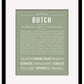 Butch | Name Art Print