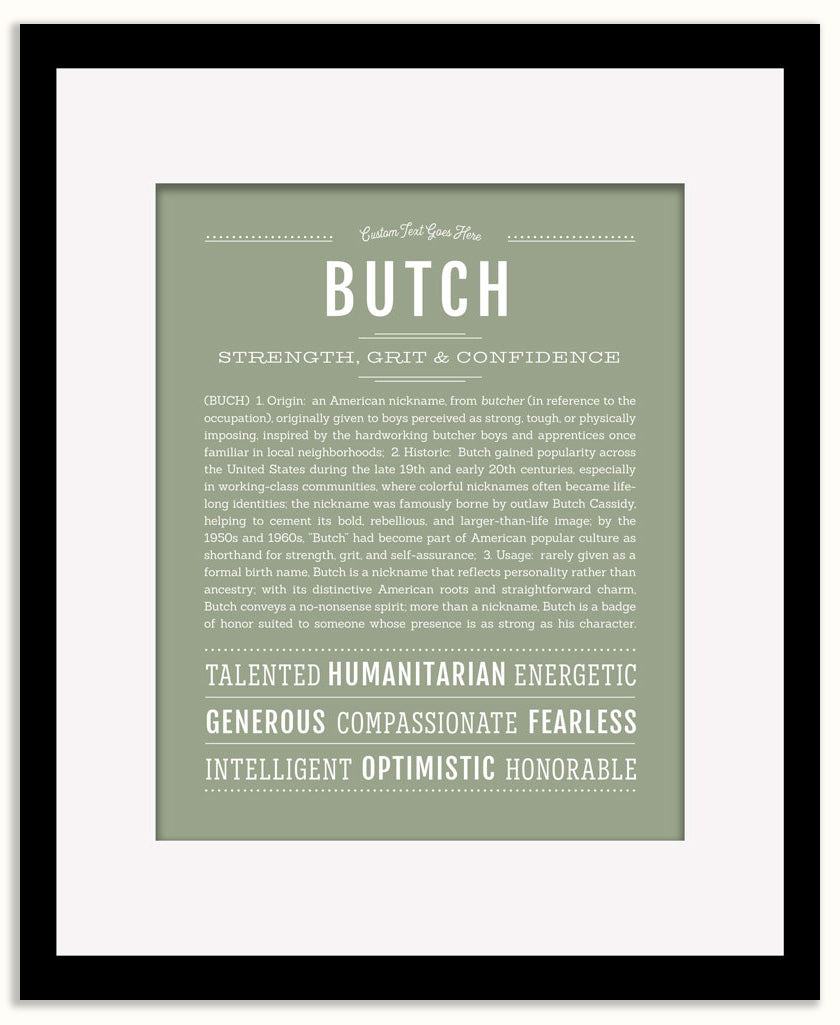 Butch | Name Art Print