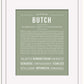 Butch | Name Art Print