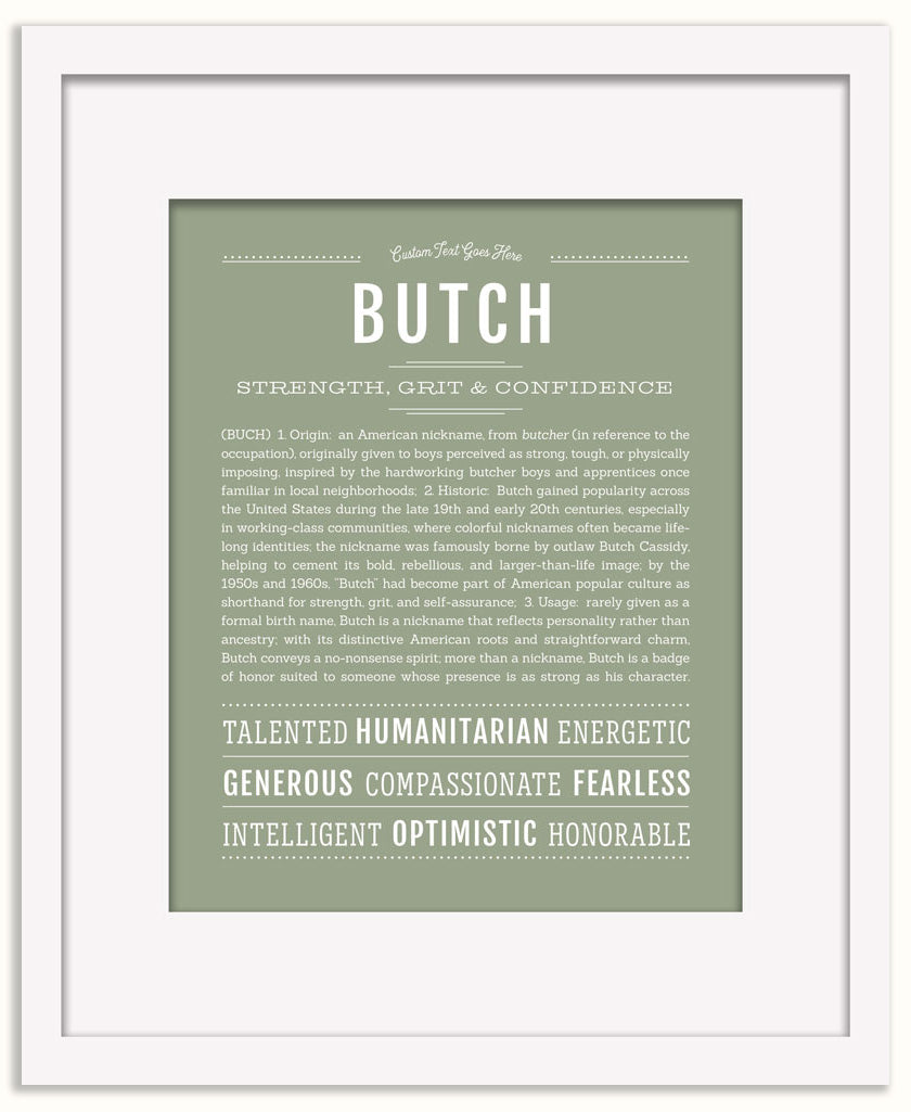 Butch | Name Art Print