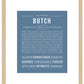 Butch | Name Art Print