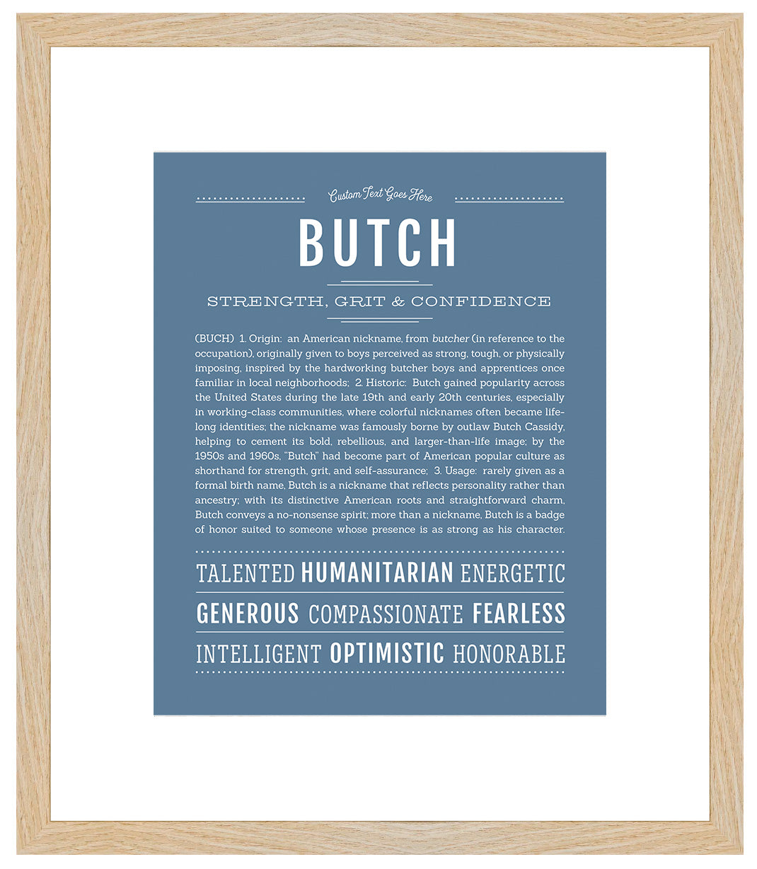 Butch | Name Art Print