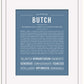 Butch | Name Art Print
